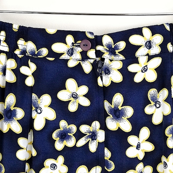 Vintage 90's Floral Midi Slip Skirt Size 8 - Picture 3 of 5